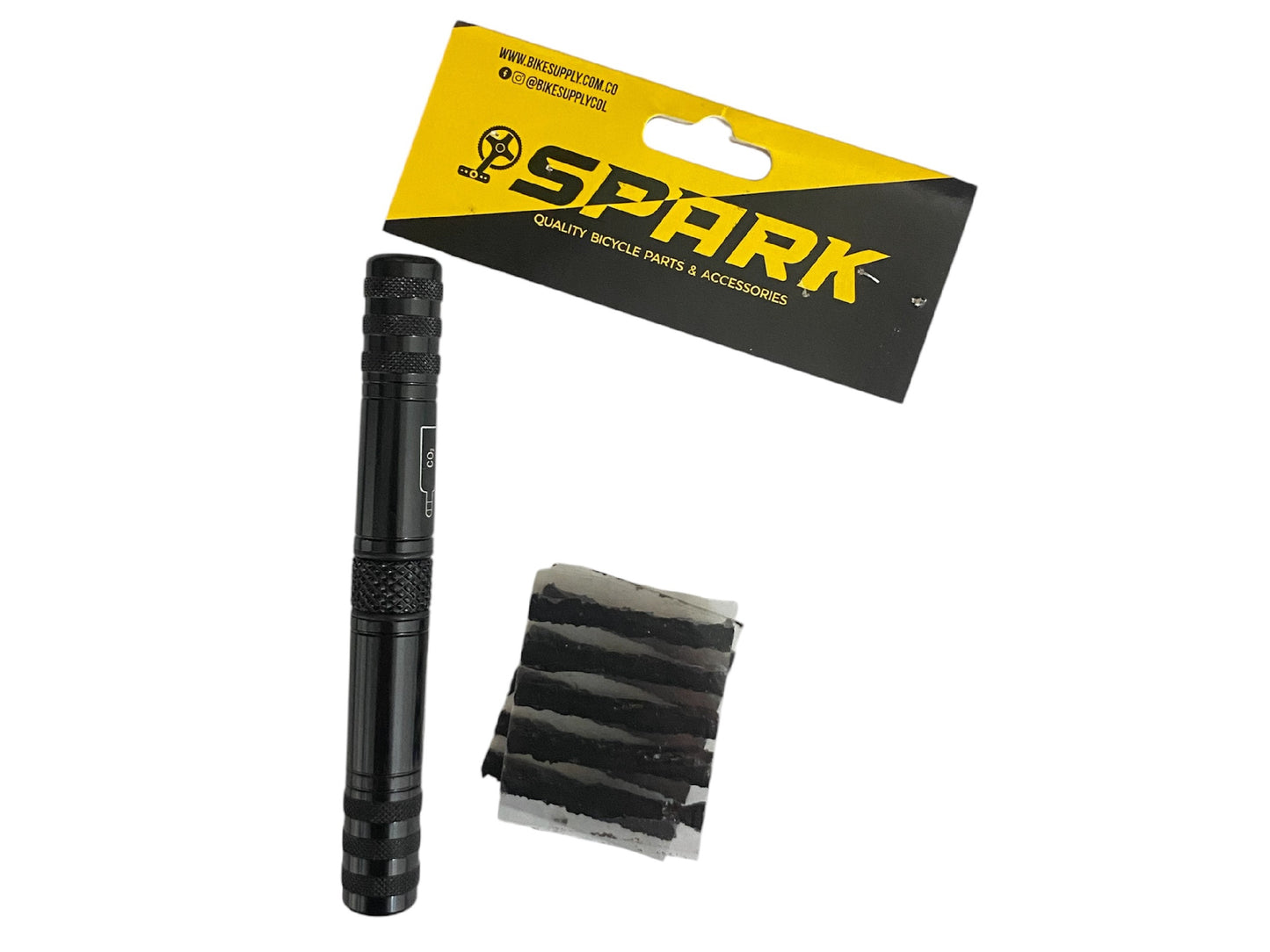 Kit Reparacion Tubeless + Valvula CO2 Spark