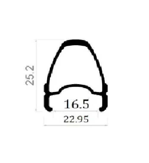 Aro 700 28h Stradalle 3571R24PH1 (Freno Herradura) Blackjack