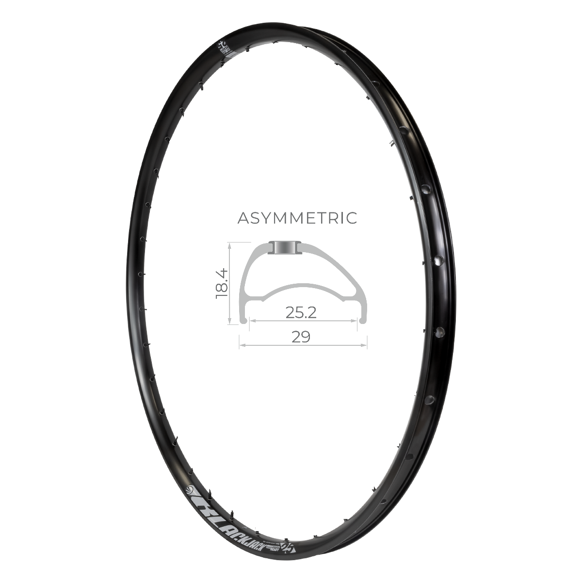 Aro 29 32h Ready 25 IOS ASY Tubeless Blackjack
