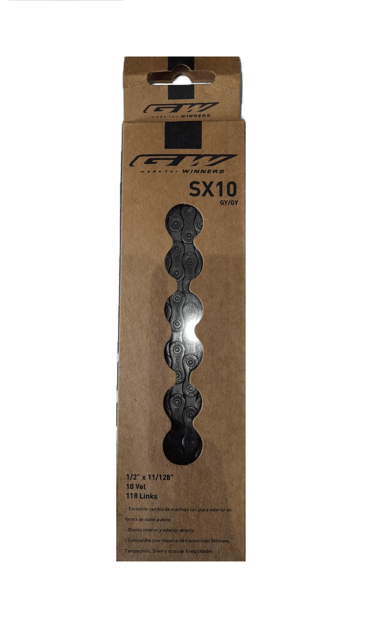 Cadenilla 10v SX10 118L GW
