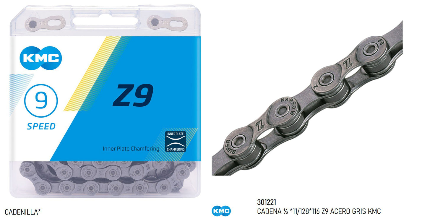 Cadenilla 9v Z9 116L KMC