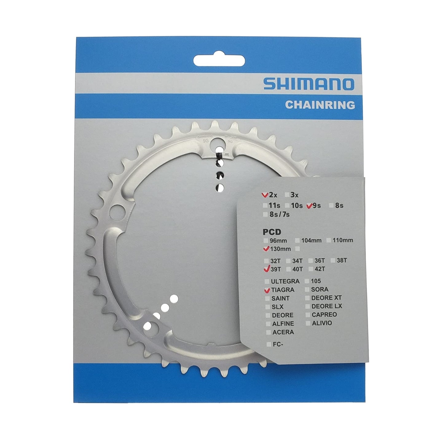 Coronilla 39T BCD 130mm 5h Tiagra FC-4500 RUTA Shimano