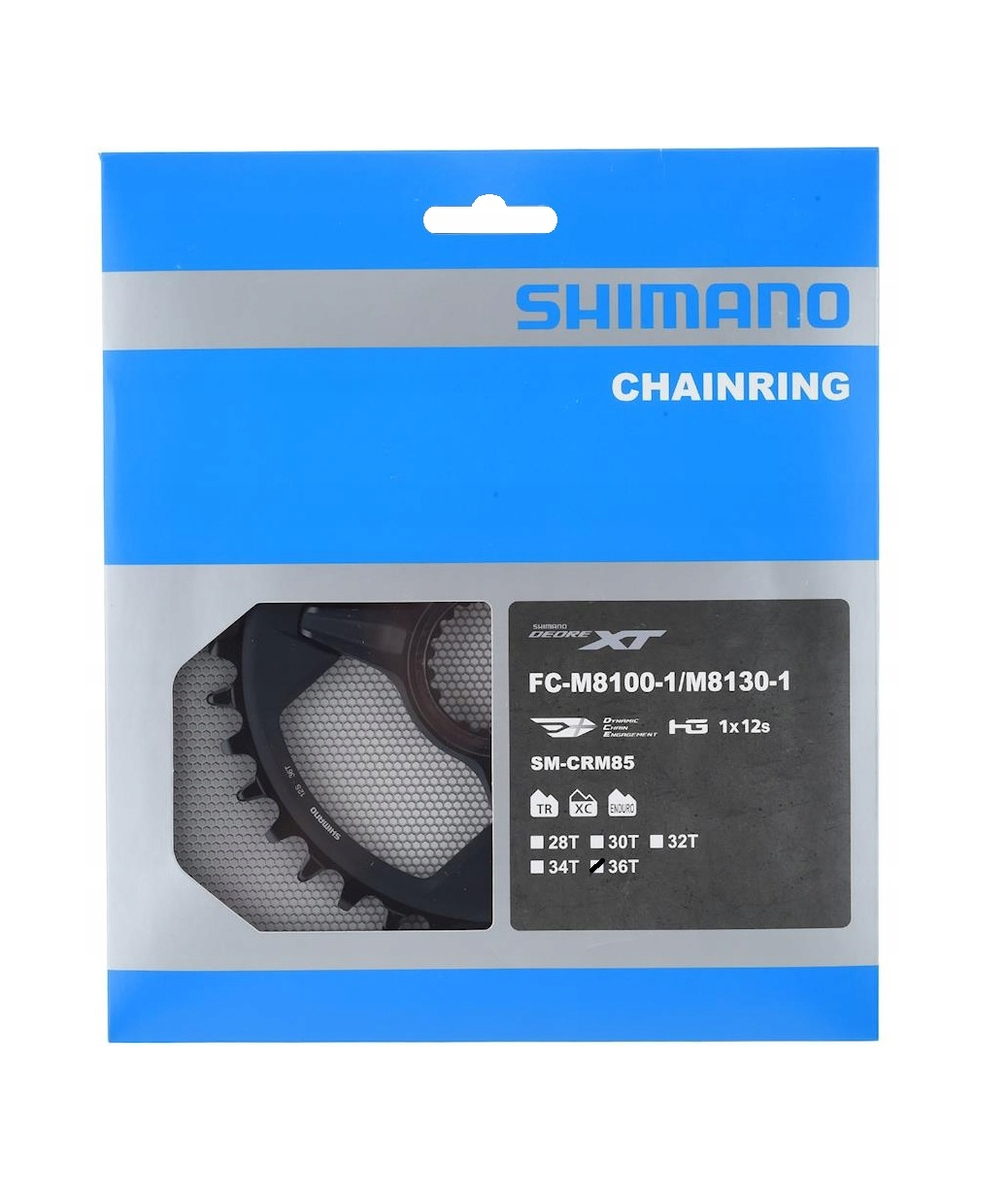 Coronilla 36T BCD Directo XT CRM85 M8100-1 M8130-1 12v Shimano