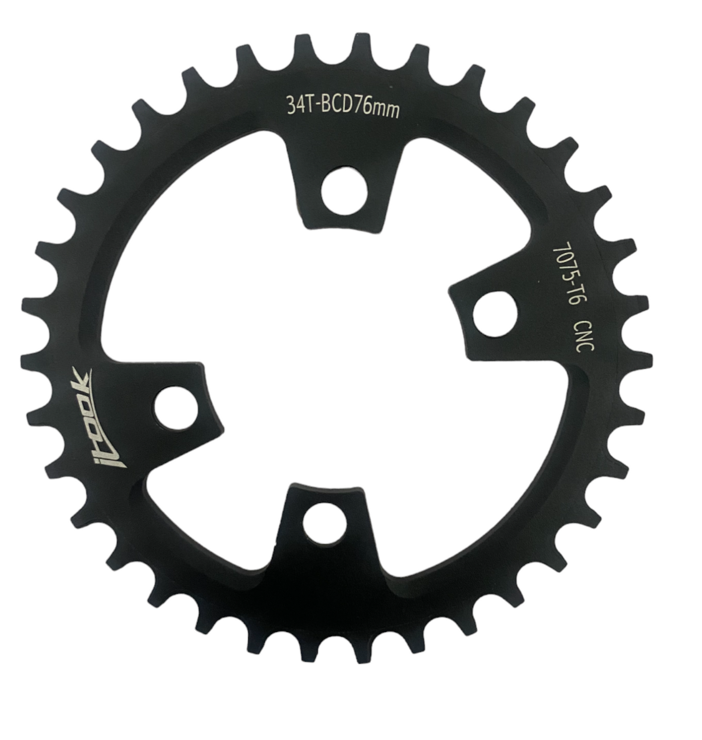 Coronilla 34T BCD 76mm Asimétrico 4h Aluminio Itook