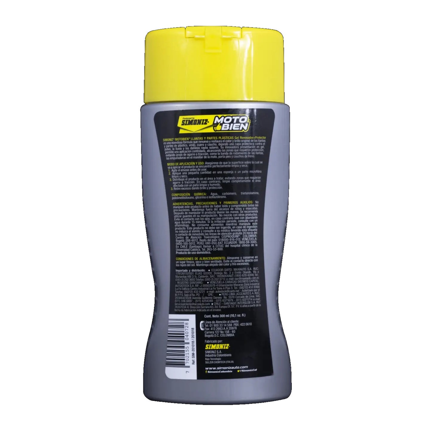 Liquido Renovador y Protector de Llantas y Plásticos Simoniz