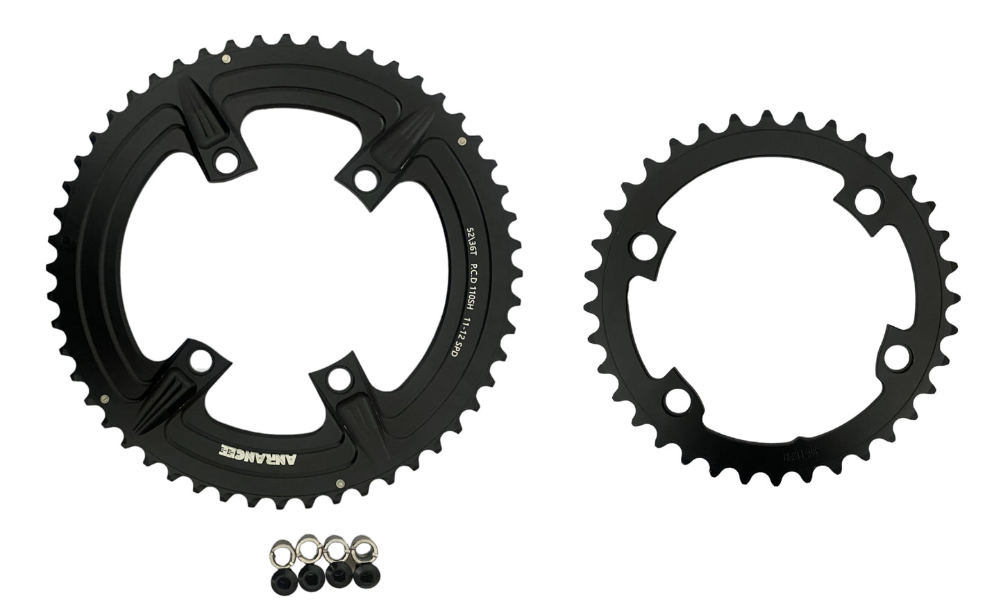 Coronillas 52T 36T BCD 110mm 4 Agujeros (Para Shimano) Arancee