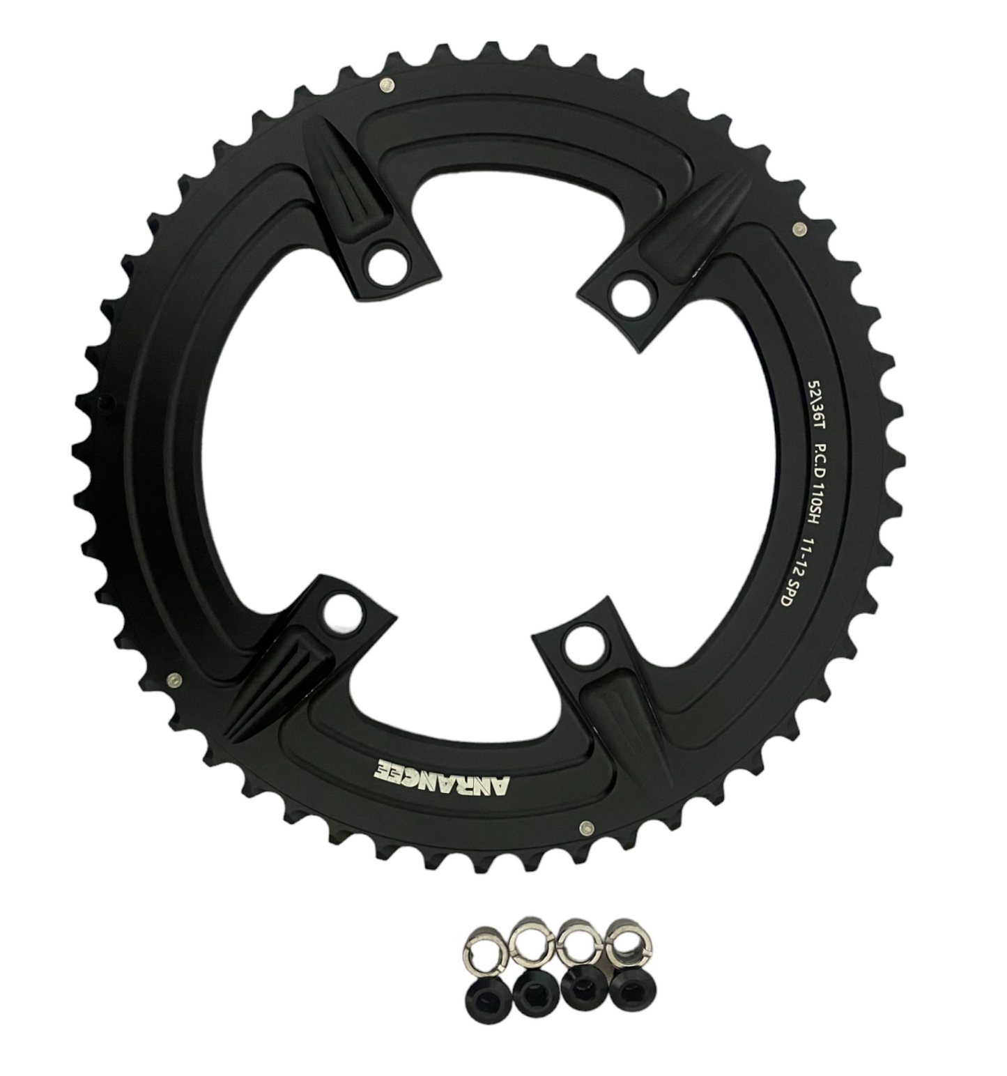 Coronillas 52T 36T BCD 110mm 4 Agujeros (Para Shimano) Arancee