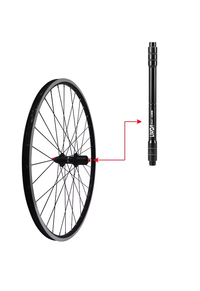 Adaptador Manzana142mm Eje 12mm a Puntilla 9mm Lixada