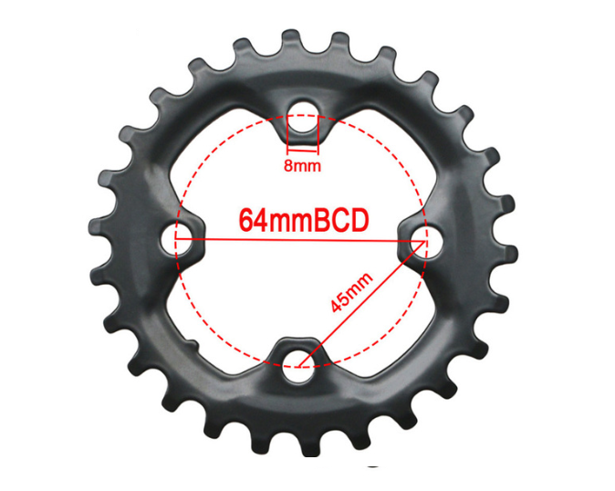 Coronilla 26T BCD 64mm Simetrico Acero Prowheel