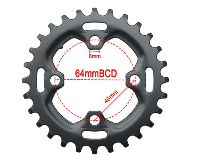 Coronilla 28T BCD 64mm Simetrico Prowheel