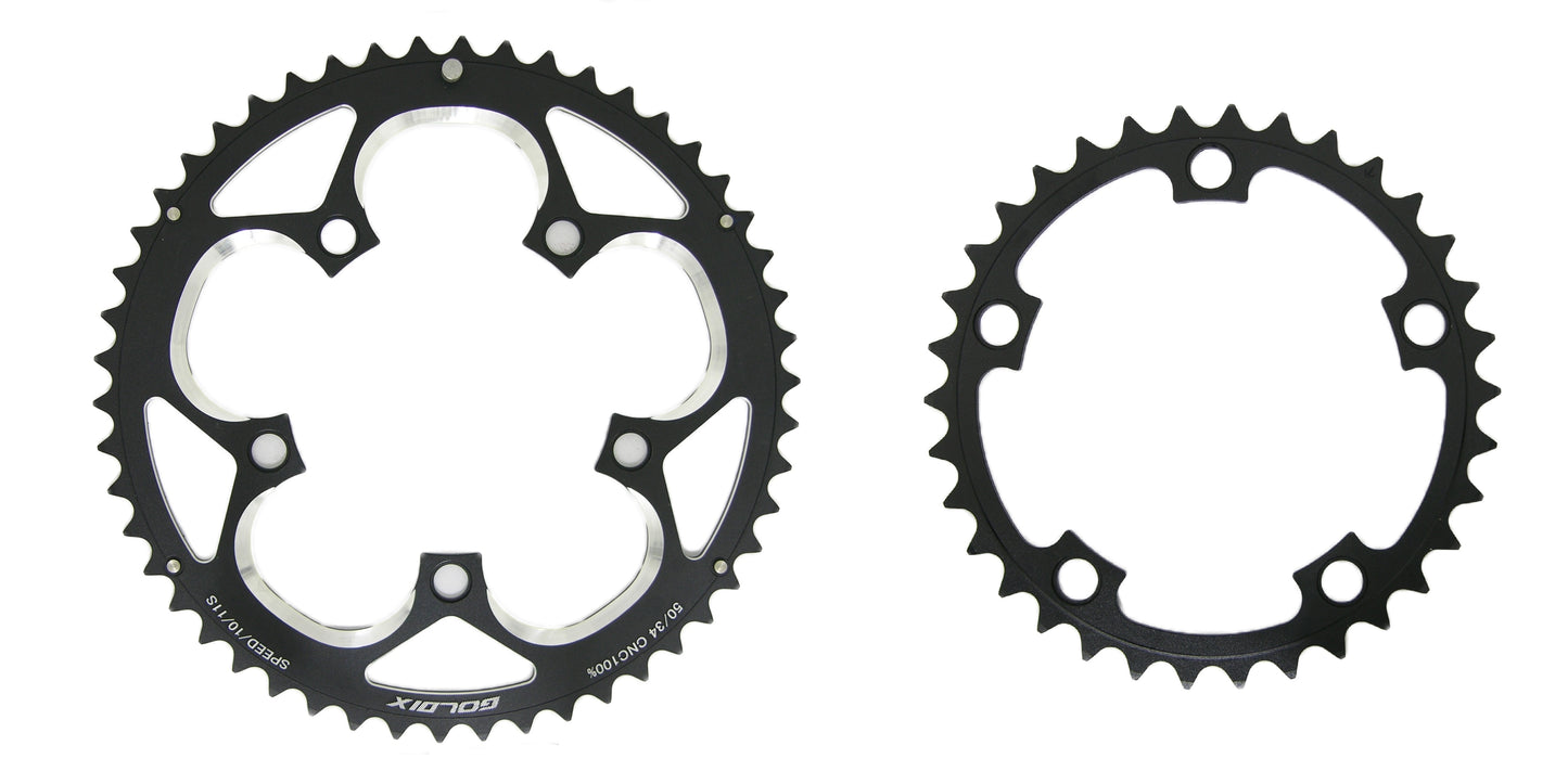 Coronillas 50/34T BCD 110mm Goldix