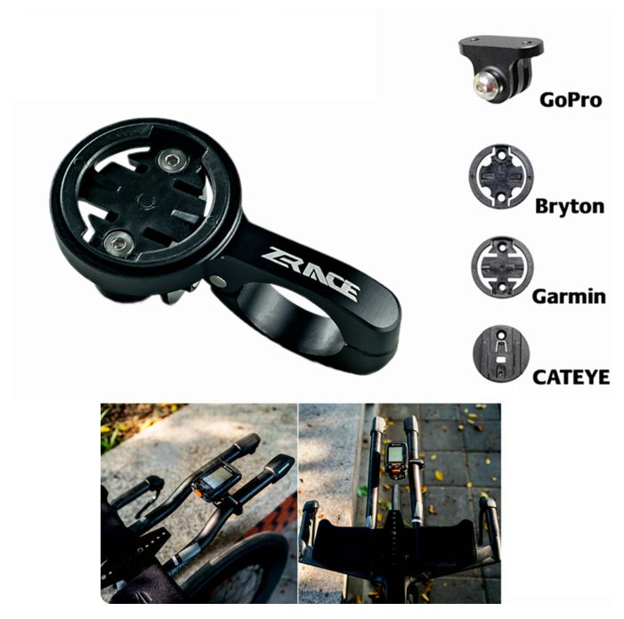 Soporte Garmin + GoPro Manubrio Crono TT Dymoece