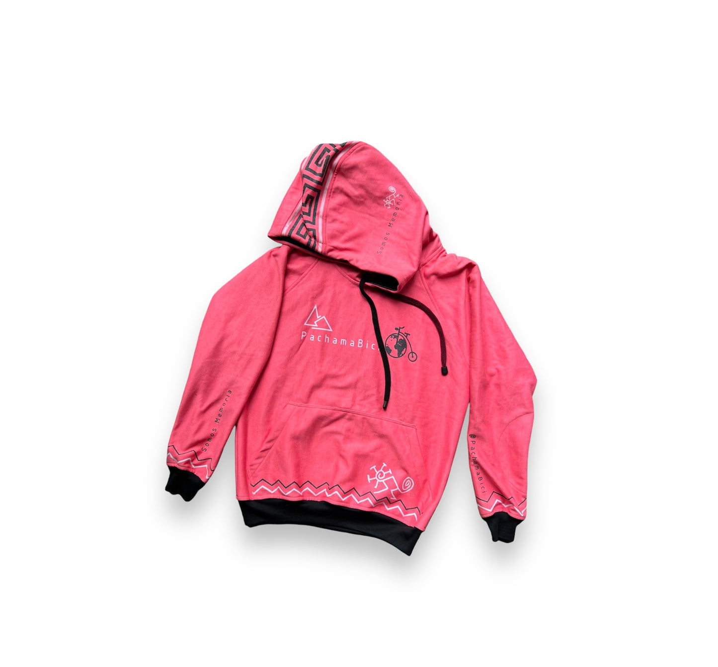 Buso Hoodie Somos Memoria H Talla L (Salmon C. Negro) PachamaBici