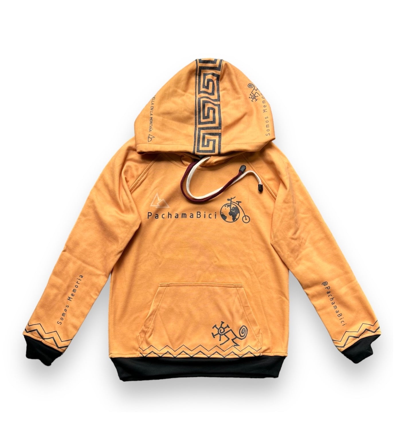 Buzo Hoodie Somos Memoria M Talla M (Mostaza) PachamaBici