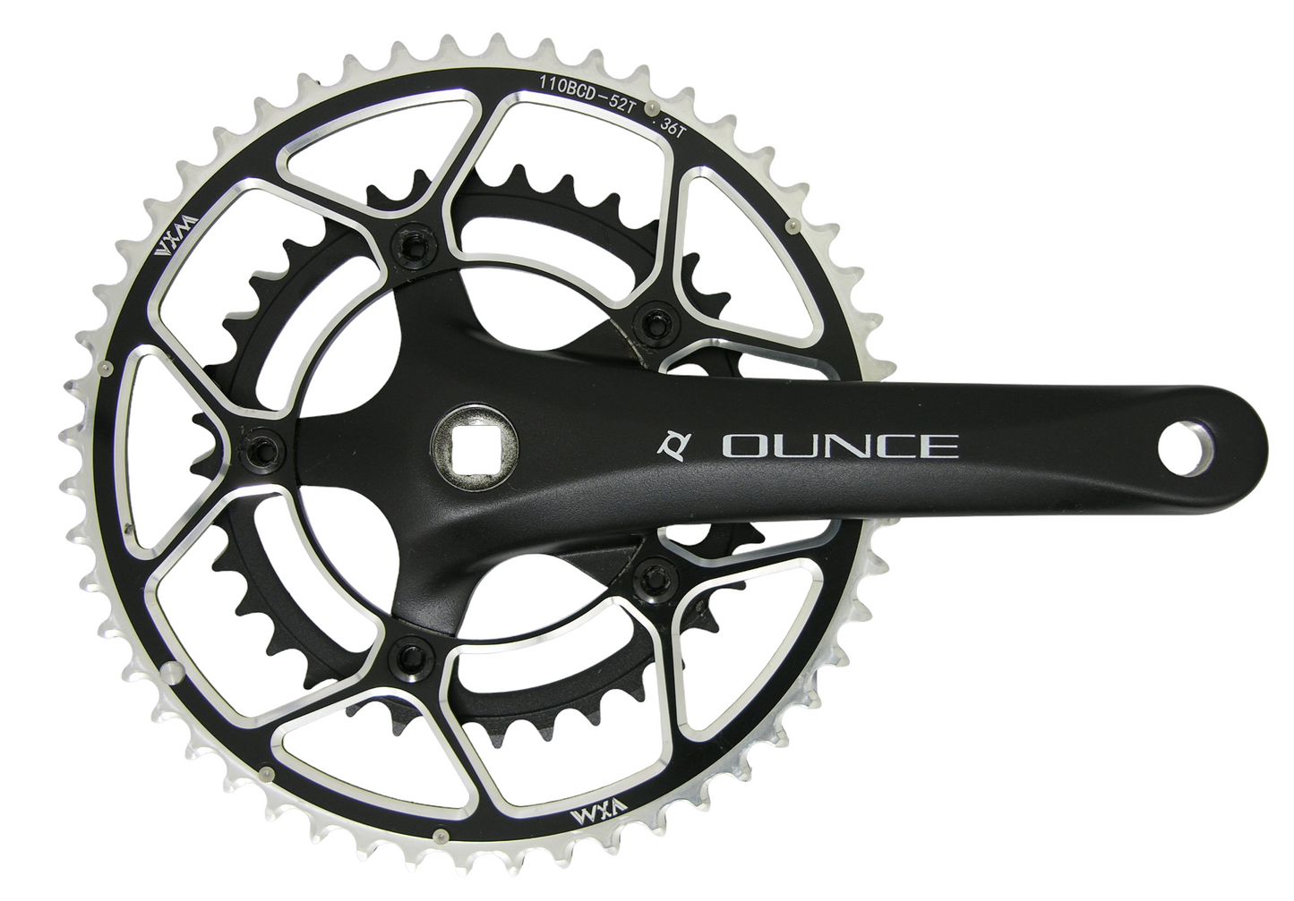 Dobleplato 52/36T (VXM) Ounce 621 170mm Coronillas en Aluminio Prowheel