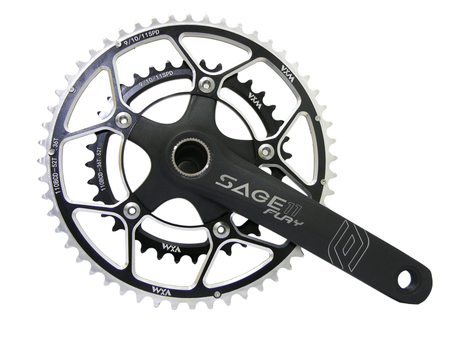 Dobleplato 52-36T (VMX) Ruta Sage-11 (con Centro) 172.5mm Fury