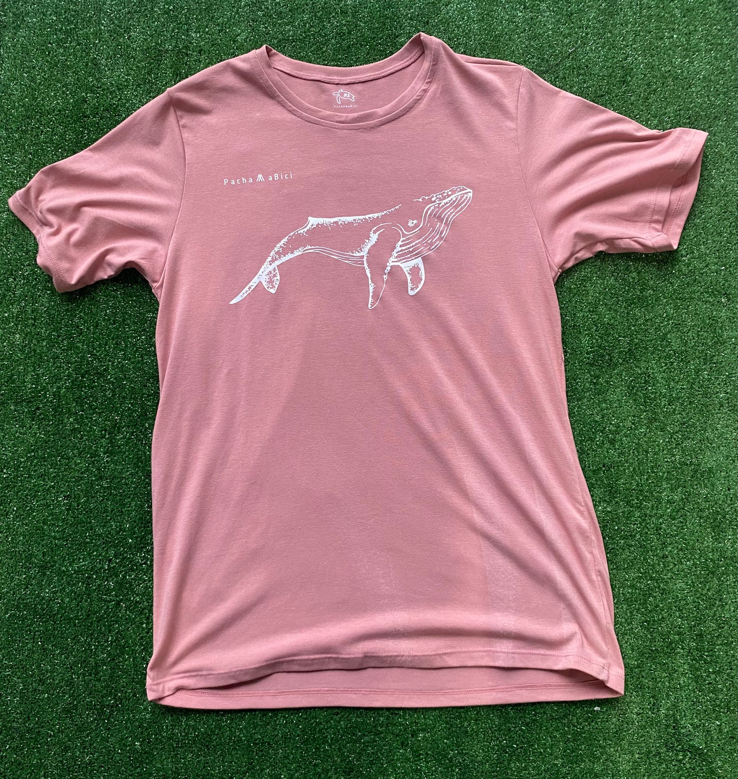 Camiseta Ballena Hombre Talla XL (Palo Rosa) Pachamabici
