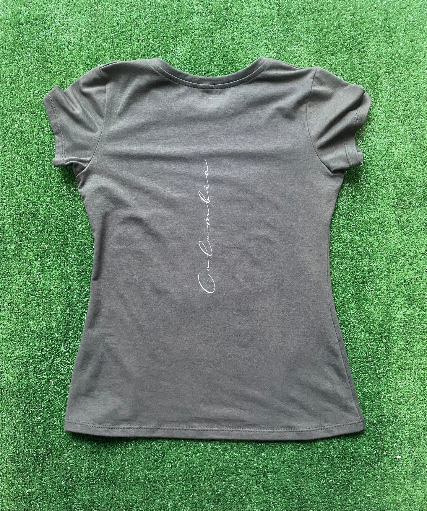 Camiseta Cachalote Dama Talla S (Verde Militar) Pachamabici
