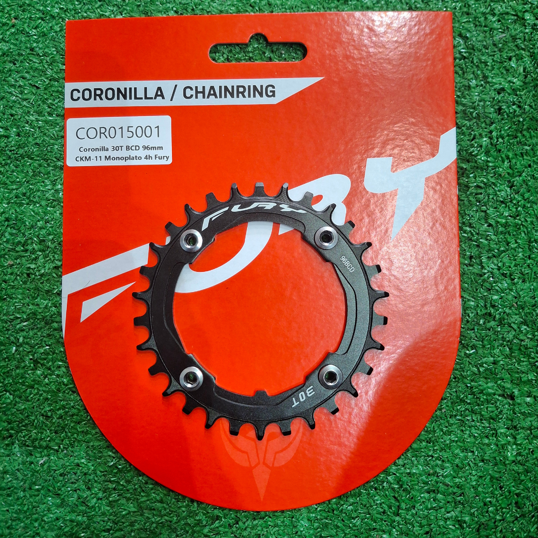 Coronilla 30T BCD 96mm Simetrico CKM-11 Monoplato 12v 4h Fury