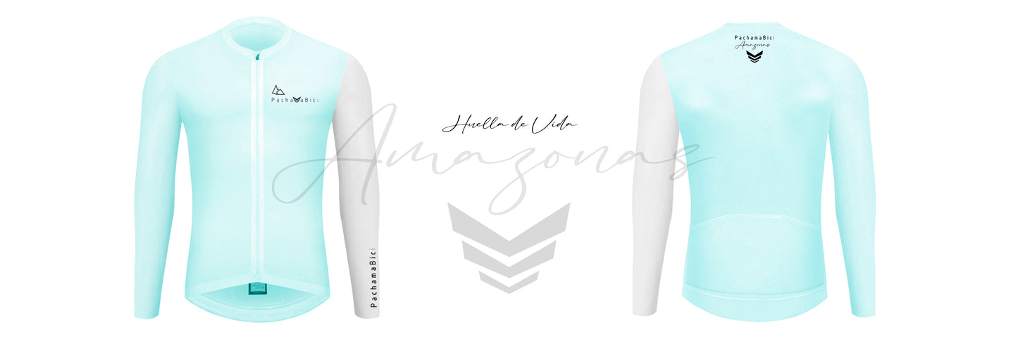 Jersey Amazonas Celeste MUJER Talla M Pachamabici
