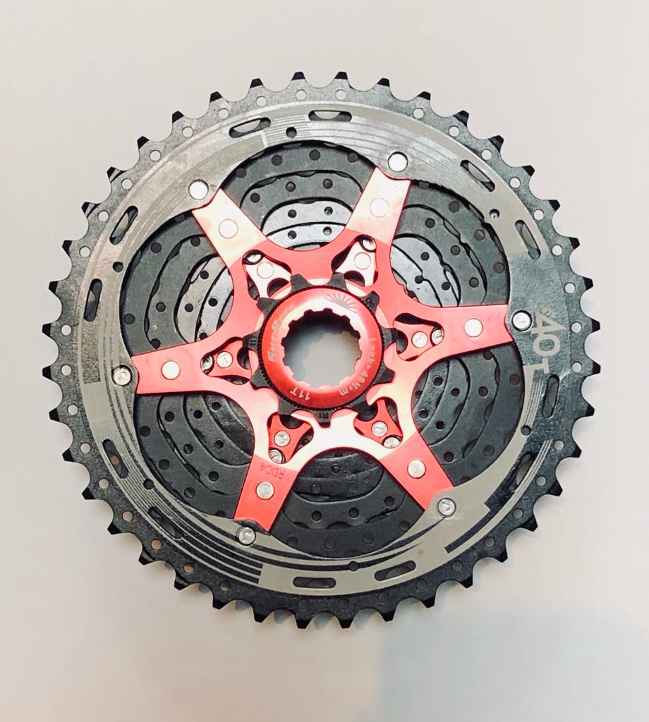 Pacha 11v 11-40T cassette CS-NMX8 Negro Rojo Sunrace