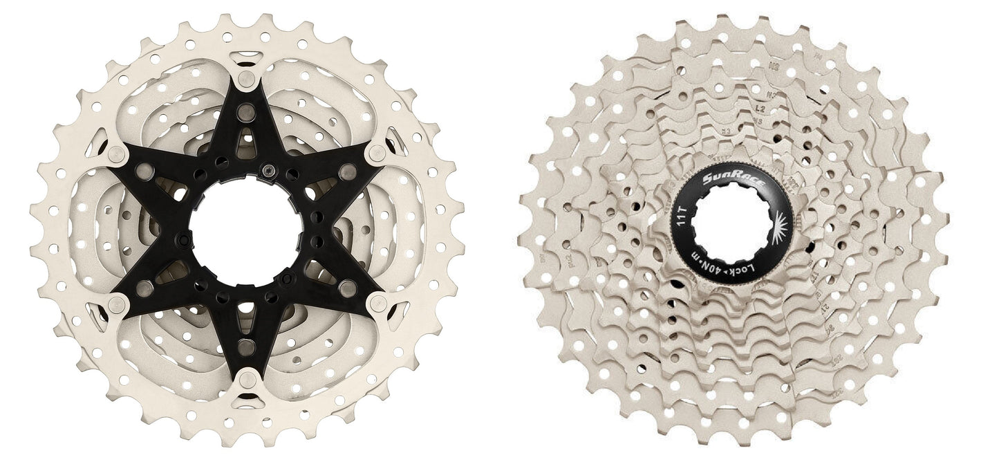 Pacha 10v 11-32T CSRS1 Plateada Sunrace
