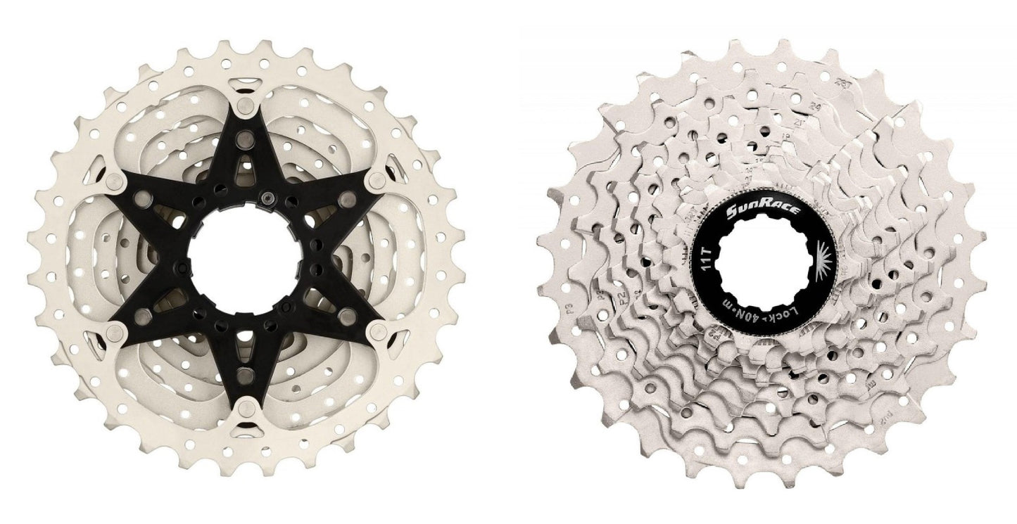 Pacha 10v 11-28T CS-RS1 Plateada Sunrace