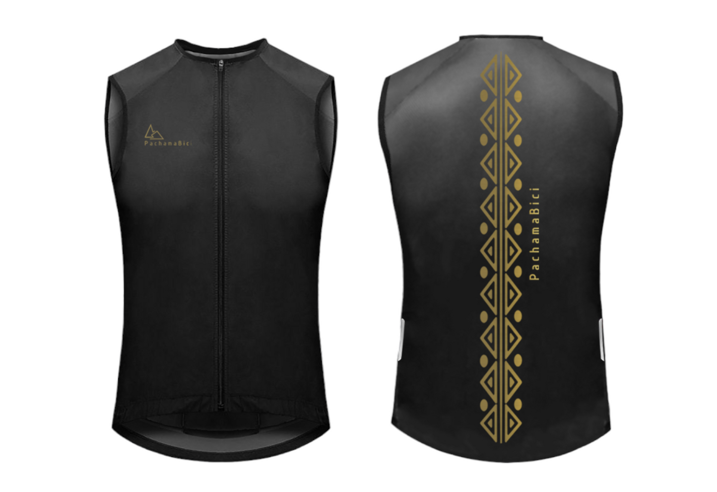 Chaleco Aborigen PRO Talla XS (Negro) Reflectivo Pachamabici