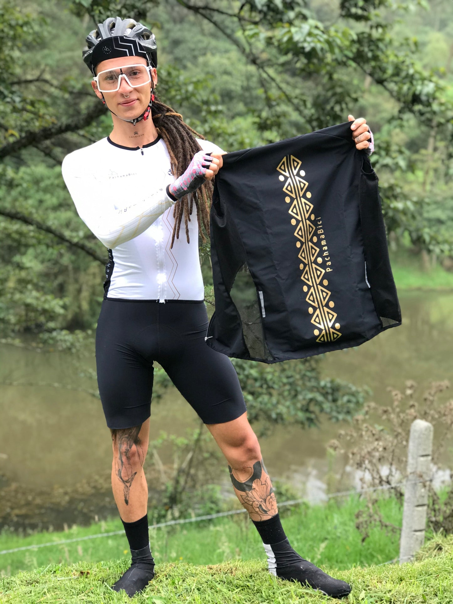 Chaleco Aborigen PRO Talla XS (Negro) Reflectivo Pachamabici