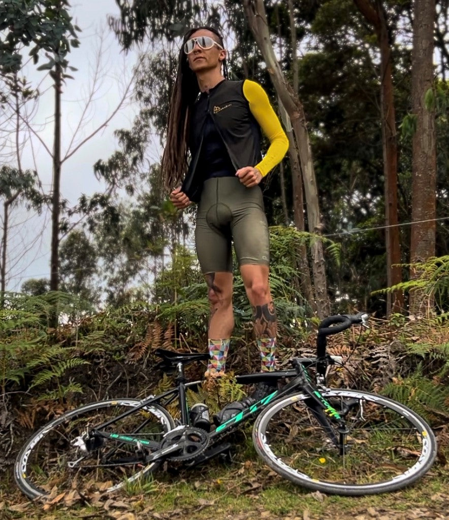 Chaleco Aborigen PRO Talla XS (Verde Oliva) Dorada Pachamabici