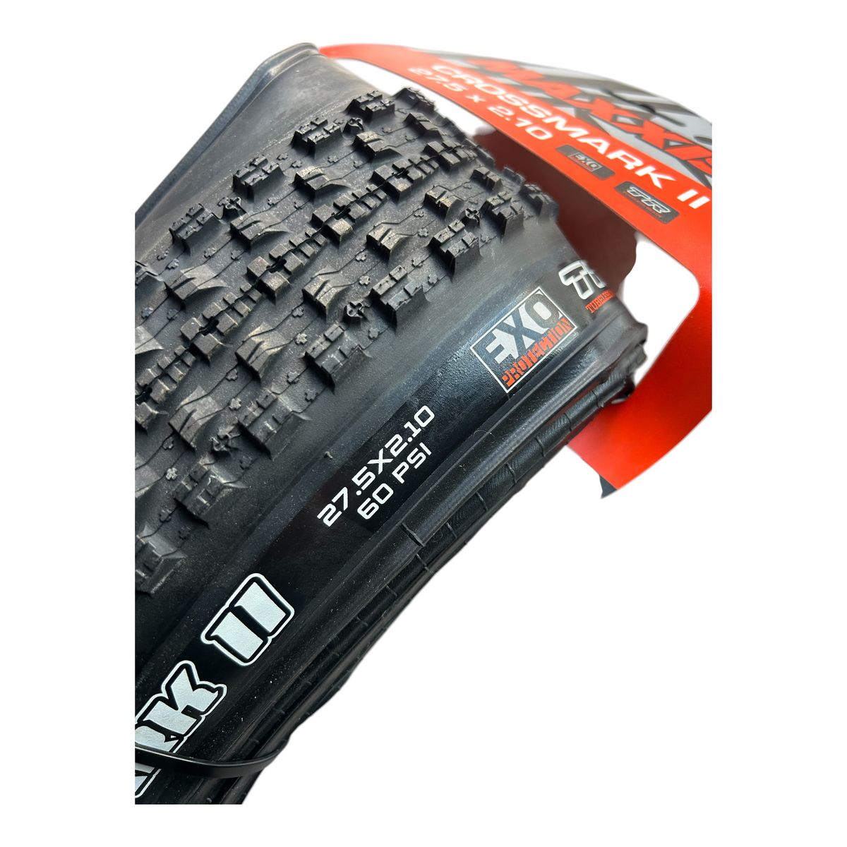Llanta 27.5x2.10 Crossmark II 2 Compuestos Tubeless Plegable EXO 60Tpi Maxxis