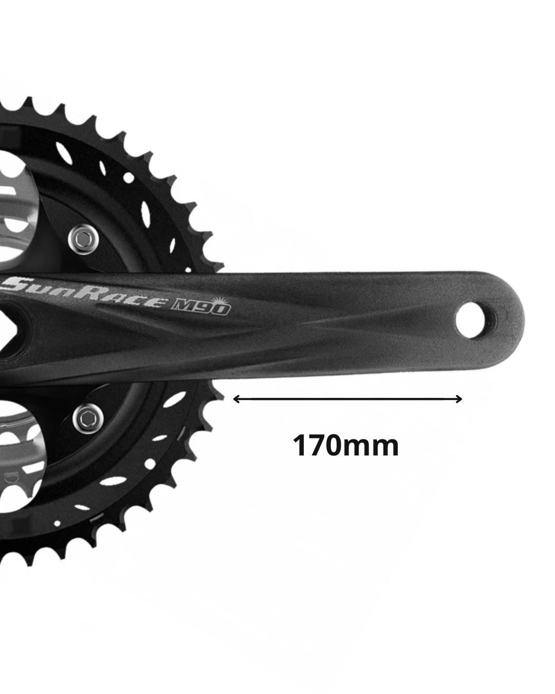 Triplato 9v 44-32-22T (Para BB de 129mm) FCM904 170mm Sunrace