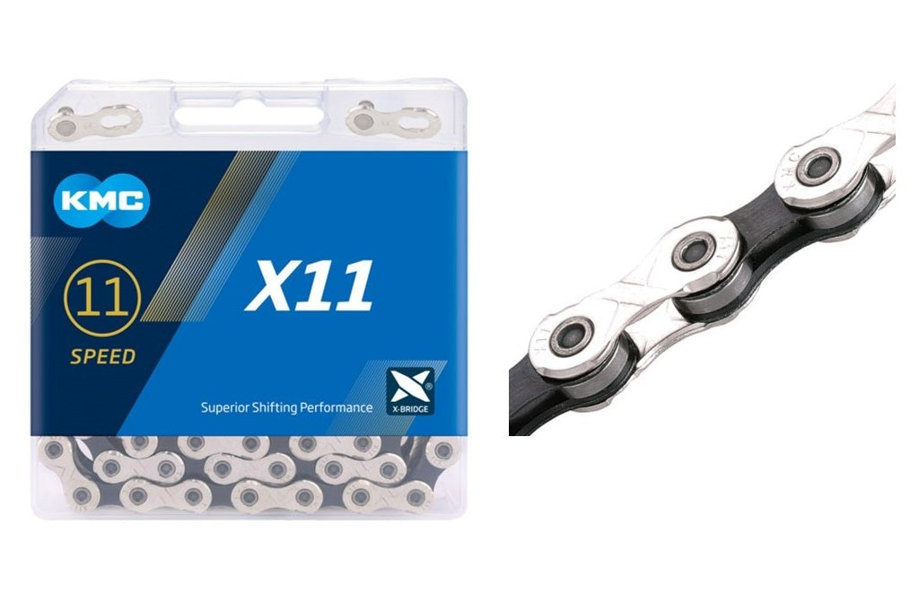 Cadenilla 11v X11 Black Silver KMC