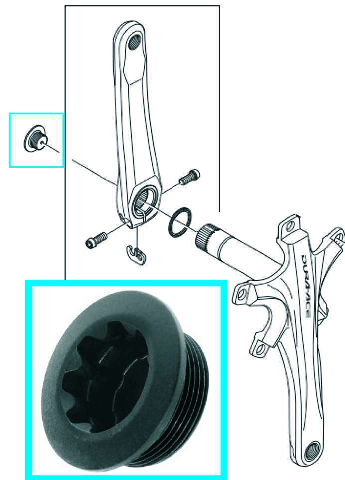 Tornillo para Hollowtech II FC-M582 Shimano