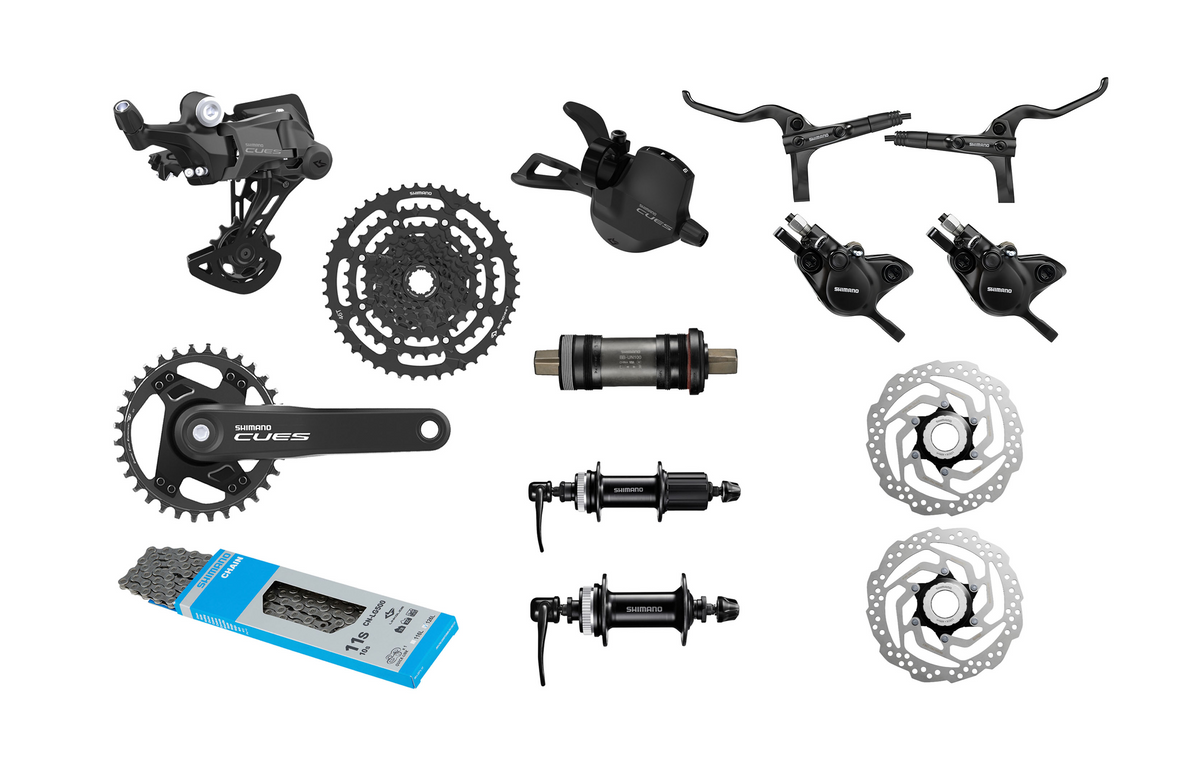 Grupo 9v CUES Monoplato 32T 11-46T B. 170mm Cues Shimano