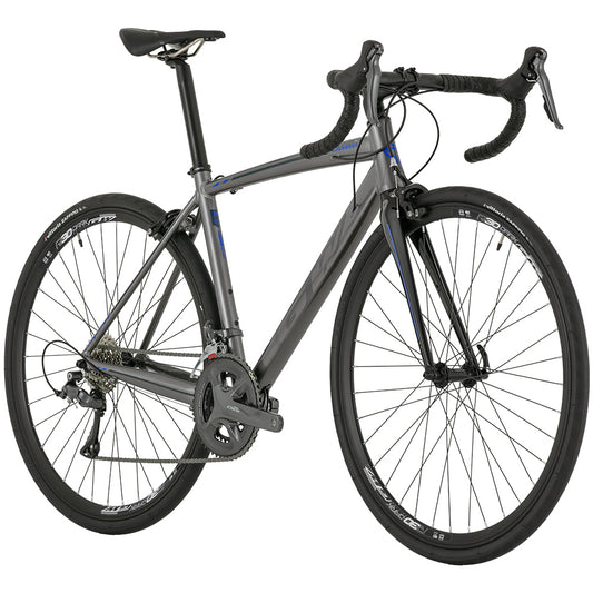 Bicicleta Ruta Flamma 2x8v Claris M. Shimano Talla L Gris- Azul GW