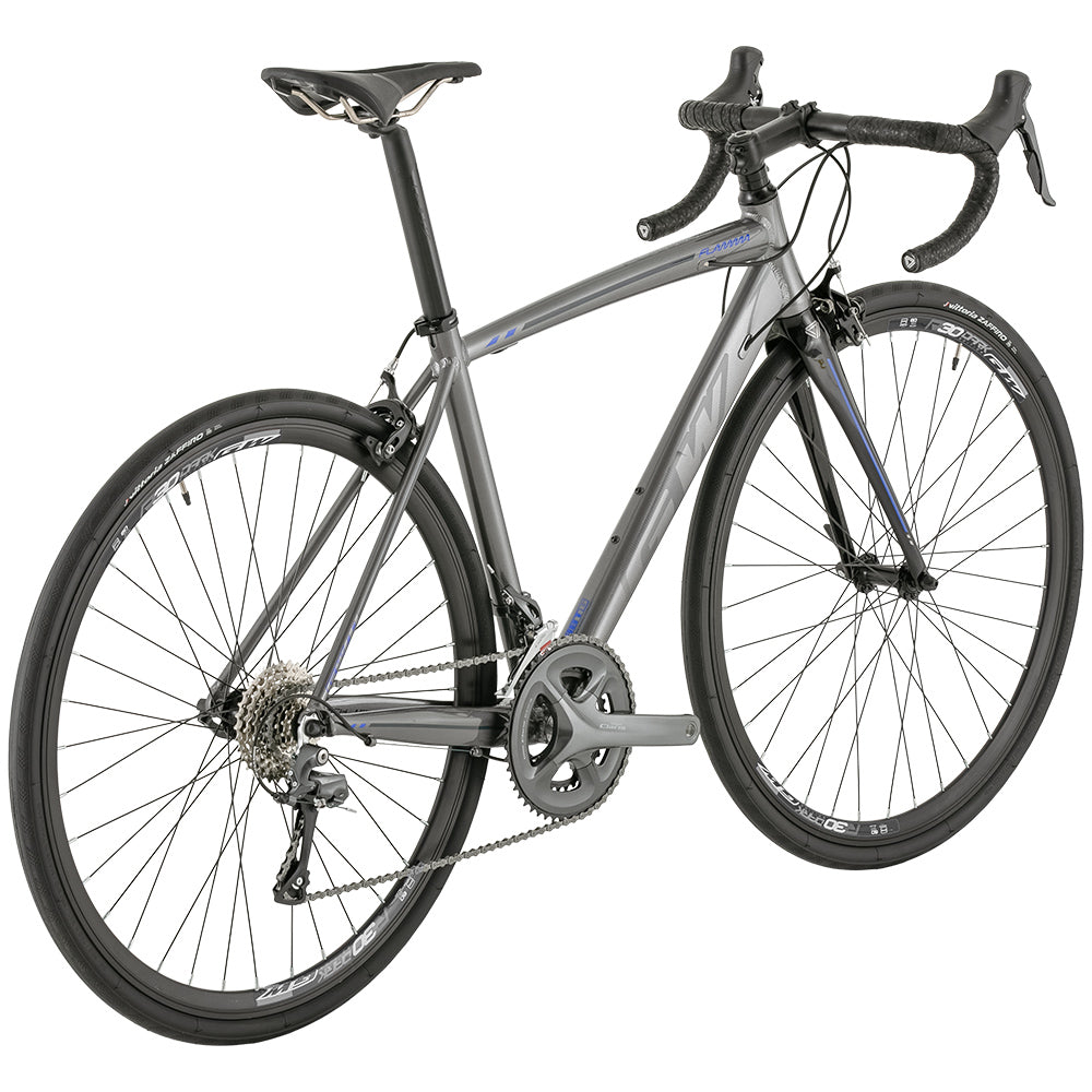 Bicicleta Ruta Flamma 2x8v Claris M. Shimano Talla L Gris- Azul GW