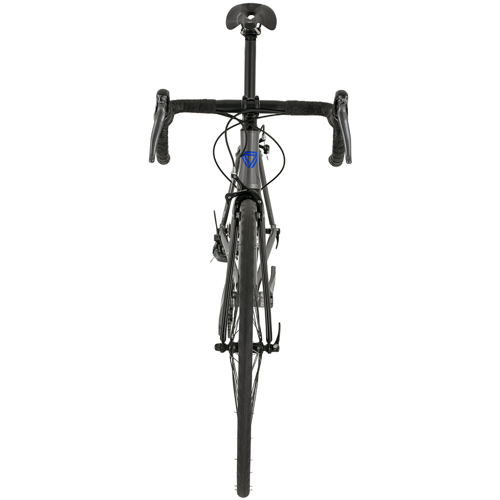 Bicicleta Ruta Flamma 2x8v Claris M. Shimano Talla L Gris- Azul GW