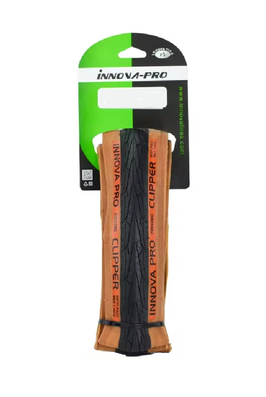 Llanta 700x28 Ruta Clipper 60TPI IB-3006 Cara Cafe Plegable Innova