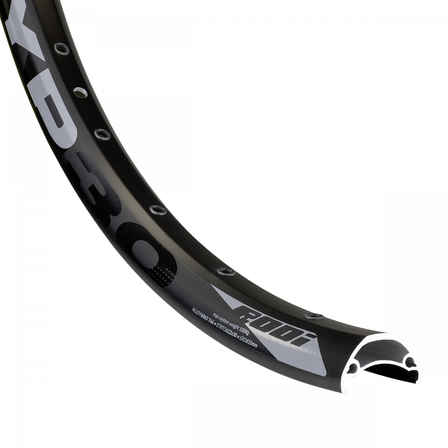 Aro 29 32h Rodi TRYP 30EVO IOS (Ancho 30mm) Tubeless Blackjack