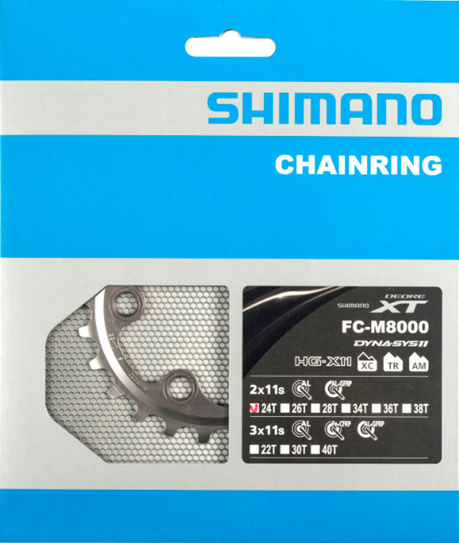 Coronilla 24T BCD 64mm Asimetrico Biplato FC-M8000 XT Shimano