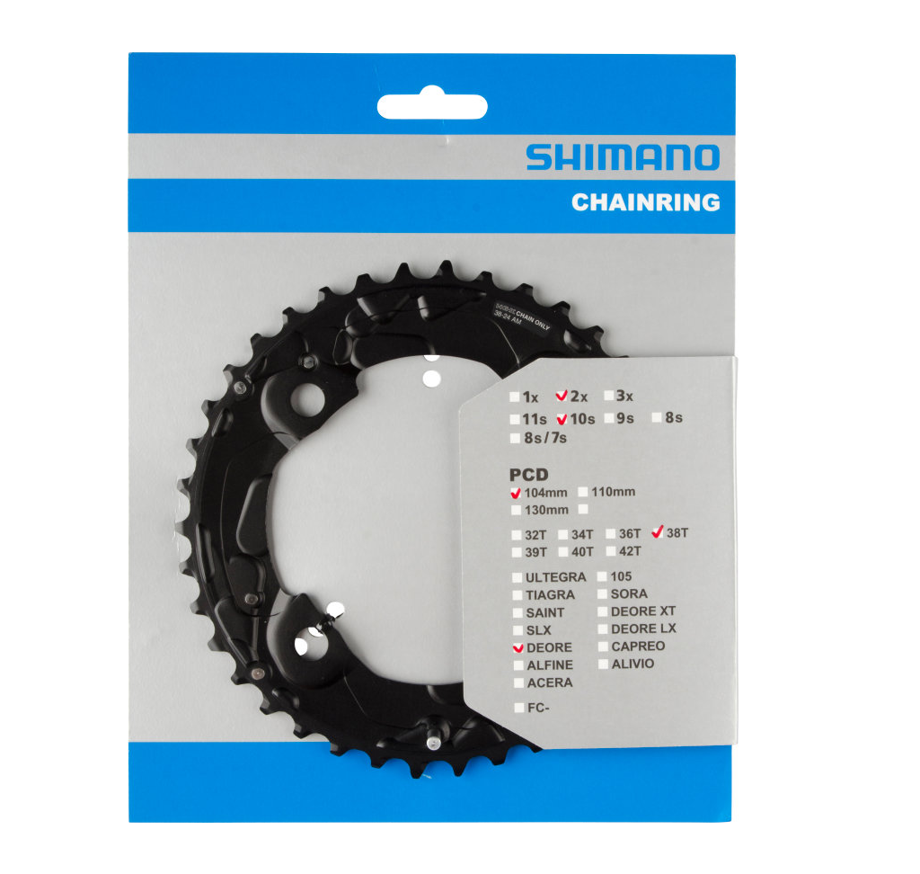 Coronilla 38t BCD 104mm Deore FC-M615 Shimano