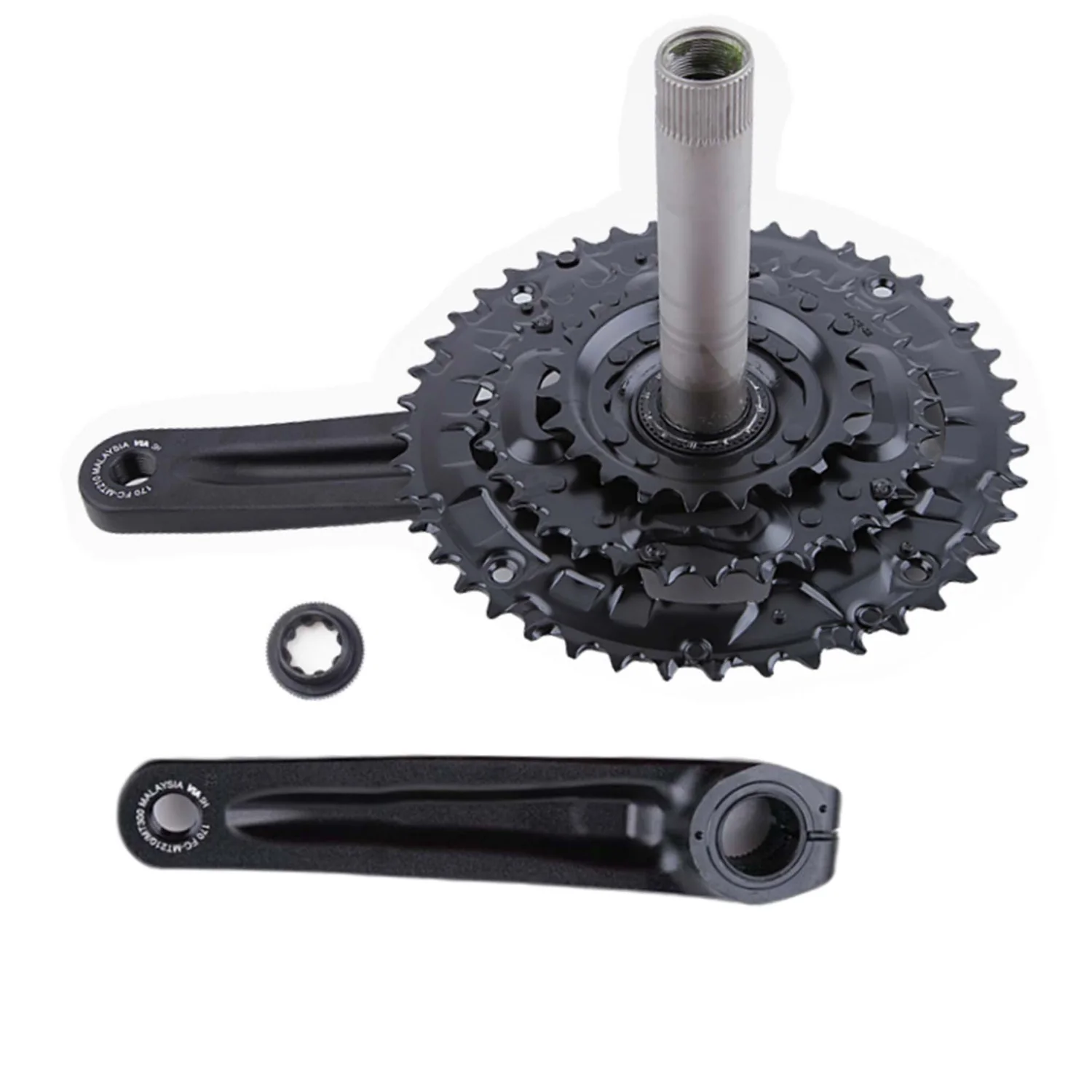 SHIMANO FC-MT210-3 Pédalier 9 vitesses pour VTT Noir 175 mm SHIMANO FC-MT210-3 Pédalier 9 vitesses pour VTT Noir 175 mm