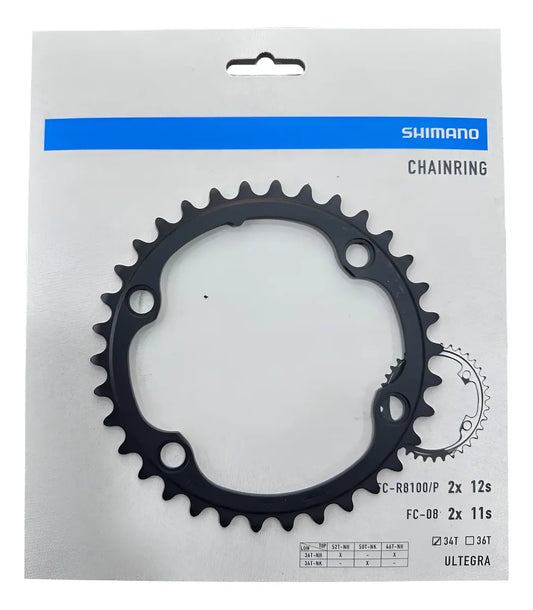 Coronilla 34T BCD 110mm 4h Ultegra FC-R8100 RUTA 12v Shimano