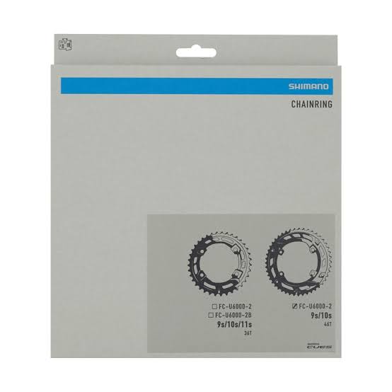 Coronilla 36T BCD 96mm Asimetrico Biplato CUES FC-U6000 Shimano