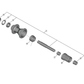Manzana 32h FH-TC500-MS HG Rod. Sellado 142mm Eje Pasante 12mm Shimano