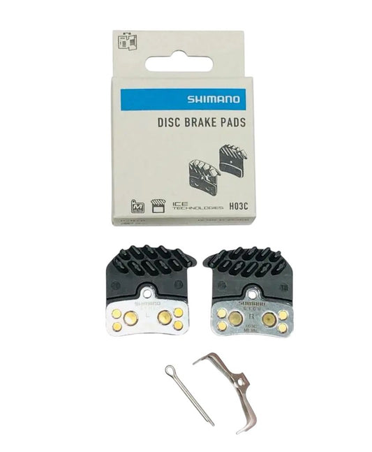 Pastillas Refrigeradas H03C 4 Pistones MTB Metalicas (Zee Saint XT, Deore) Shimano