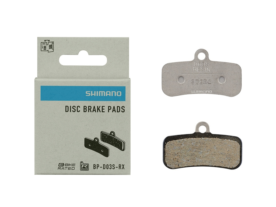 Pastillas MTB D03S-RX Resina XT M8120  M8020 SLX M7120 Deore M6220 M6120 MT420 4 Pistones Shimano