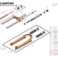 Cartucho Suspension FUN006-27 XCM DS LO 27.5 para Bloqueo Hombro Suntour