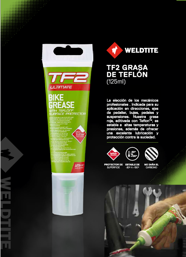 Grasa TF2 Teflon 125ml + Aplicador Weldtite